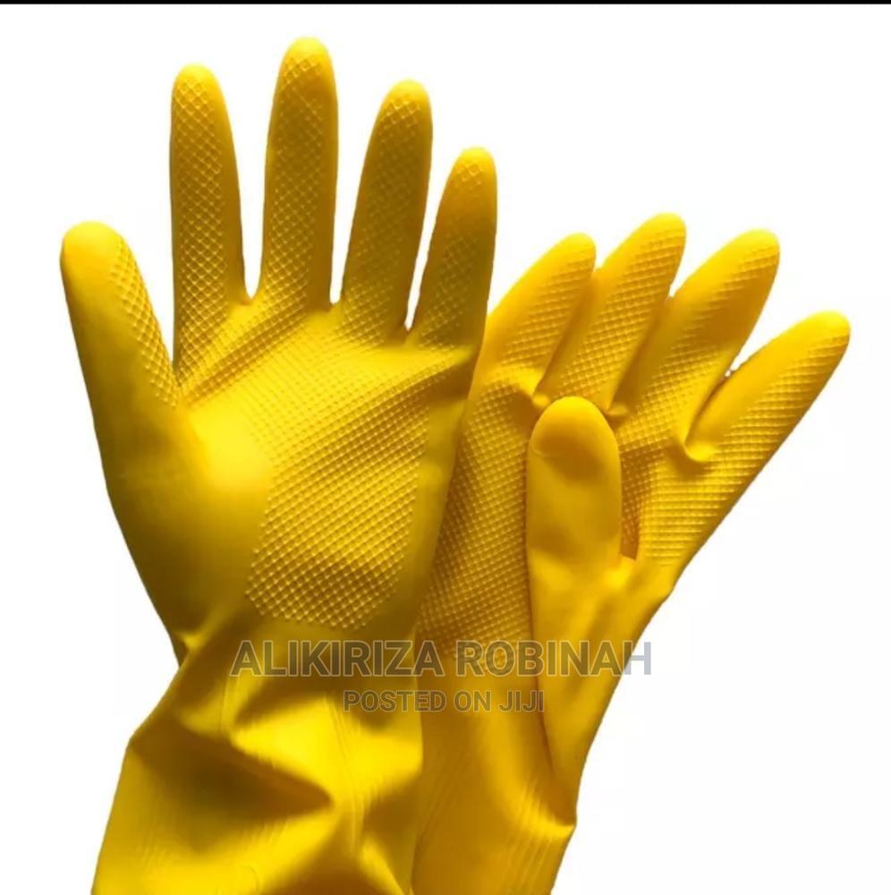 Yellow gloves