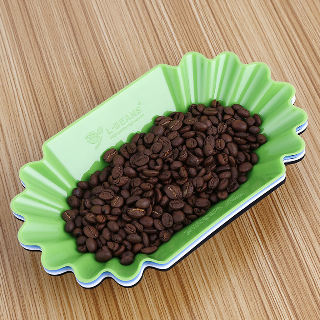 Green coffee tray