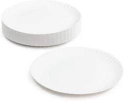 disposable plain plates 9'' (box)