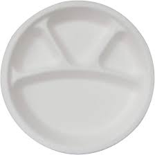 Disposable partitioned plates 11'' (box)